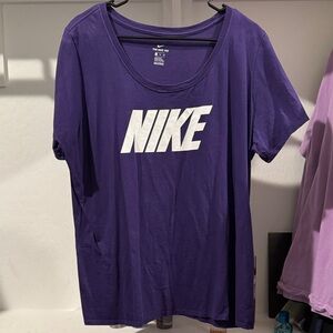 Nike Women's Short Sleeve Purple Tee